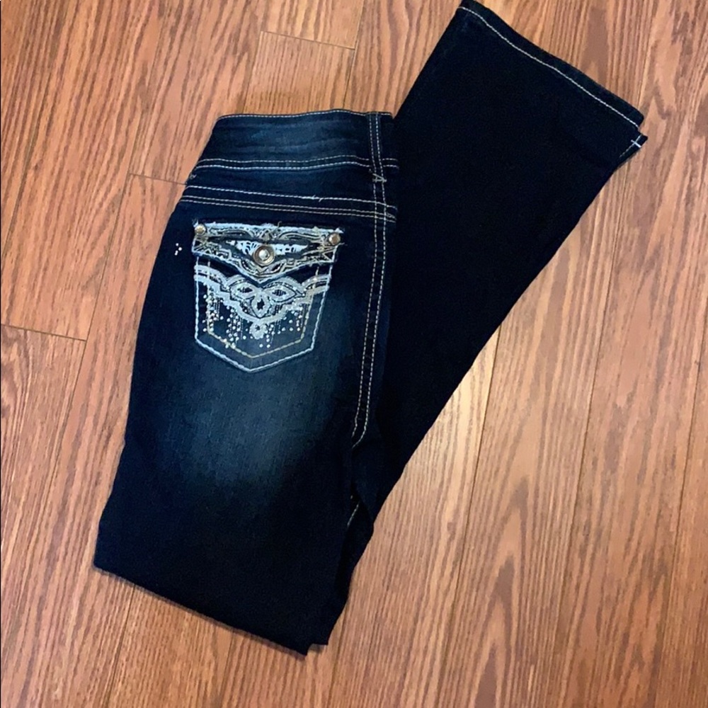 Dark jeweled jeans
